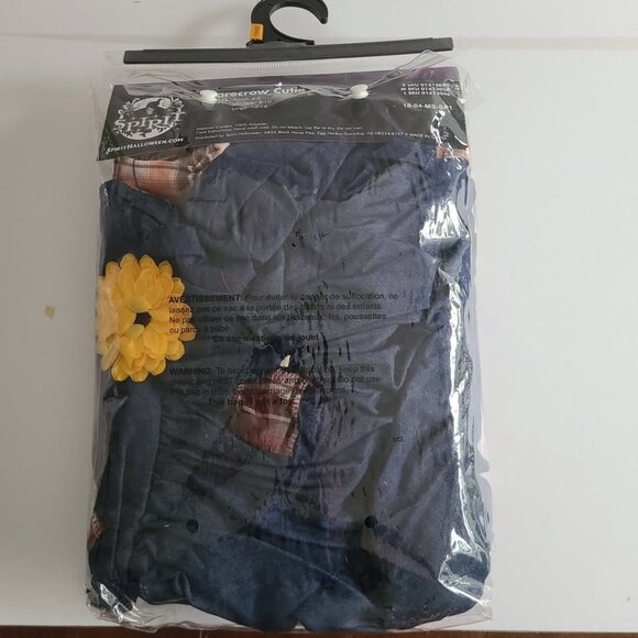 New Spirit Brand Scarecrow Cutie Costume Size Child Small 4-6 - Picture 6 of 6